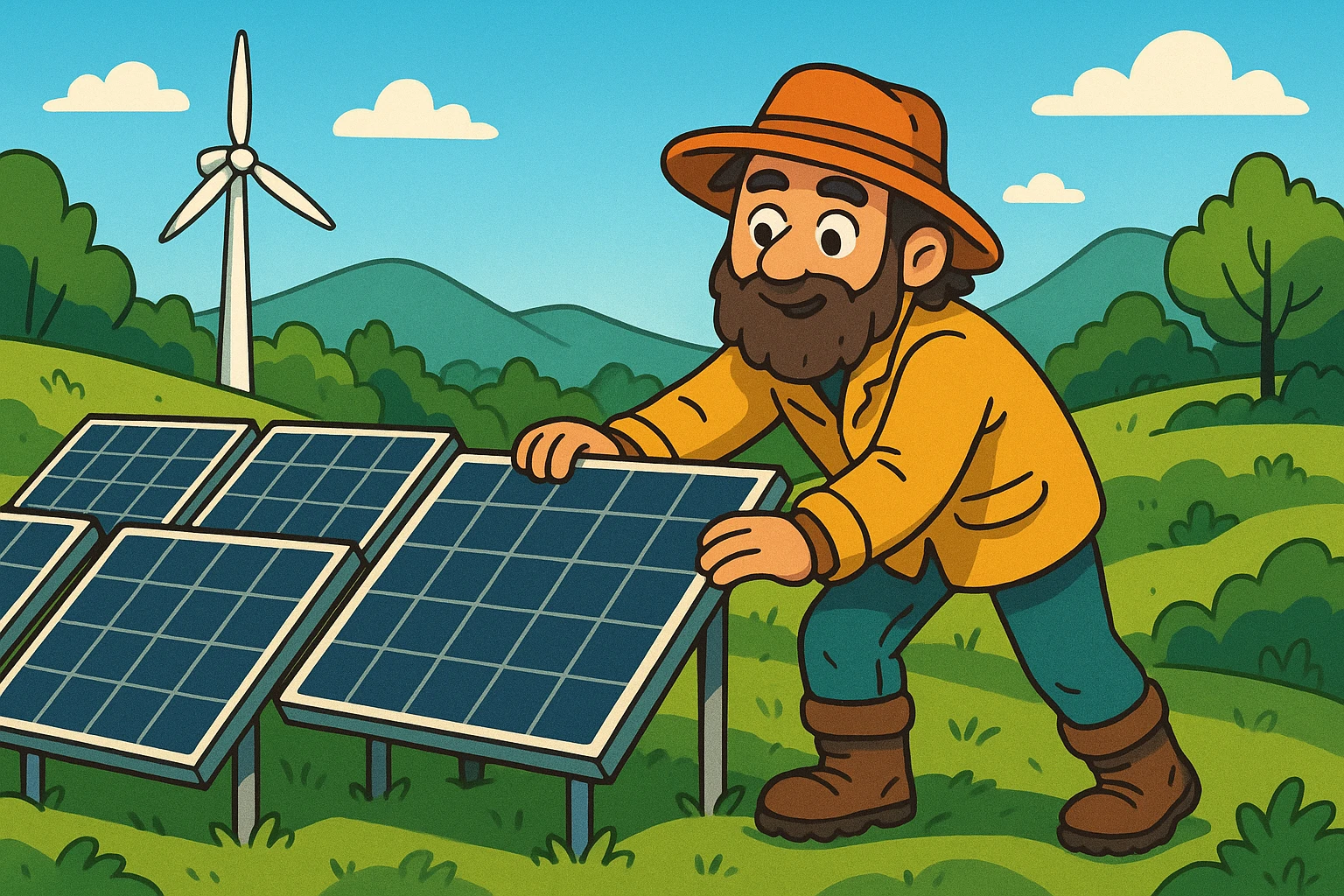 Eco-friendly energy in a beautiful remote wilderness.