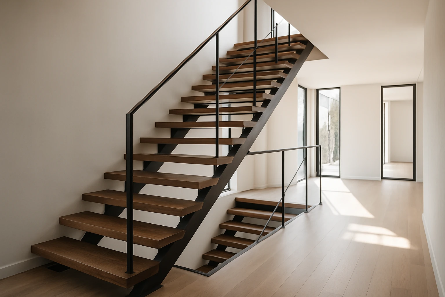 Innovative Design: The Double Stringer Floating Staircase Case Study ...
